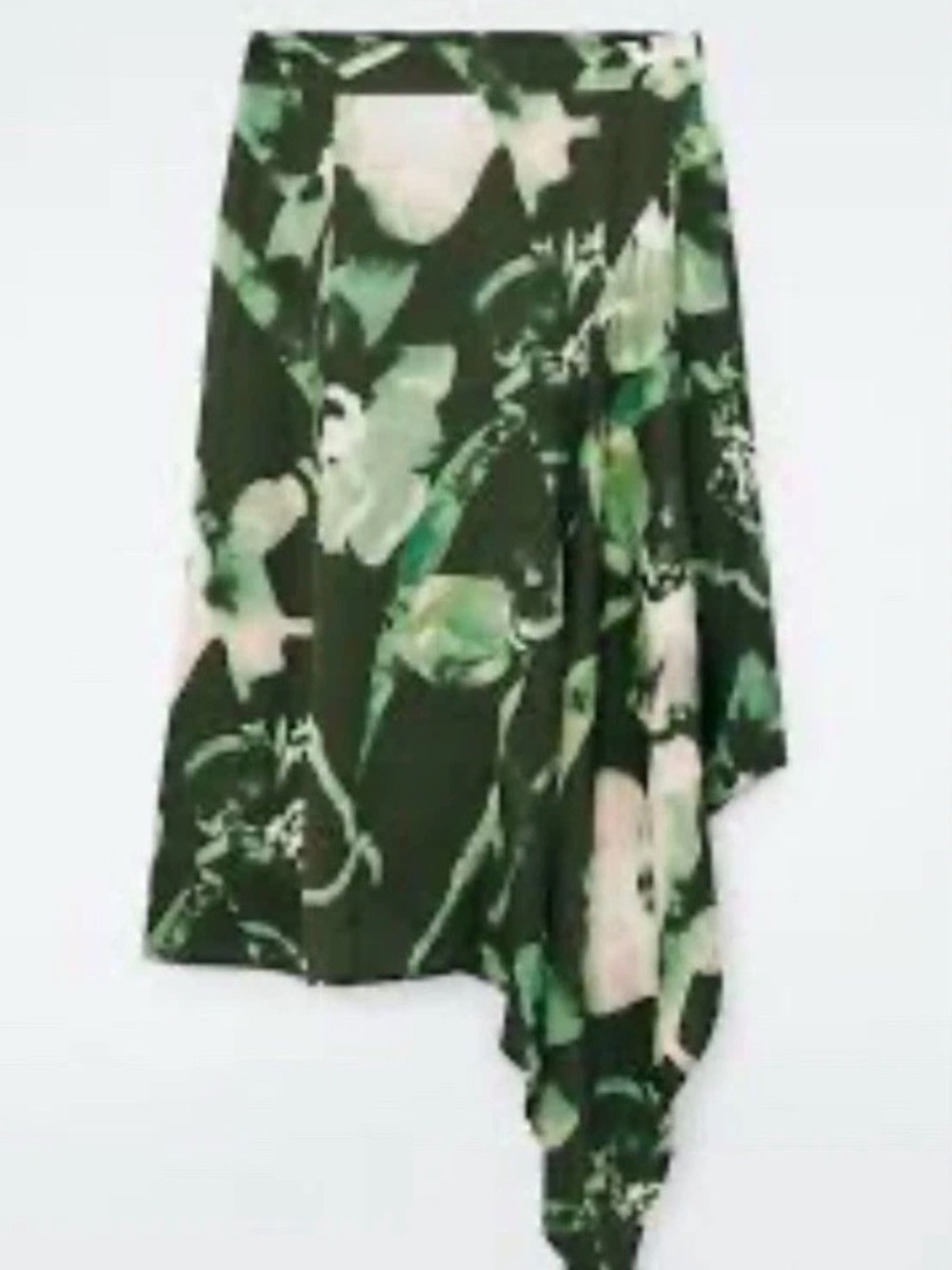 cos draped asymmetric midi skirt NWT size 6